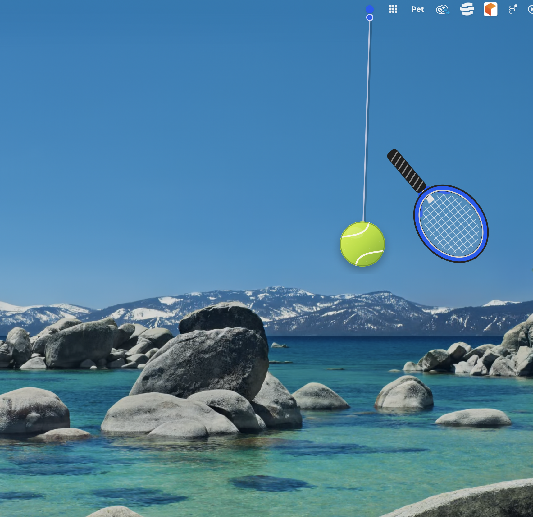 Fidget Balls tennis ball and racket toy