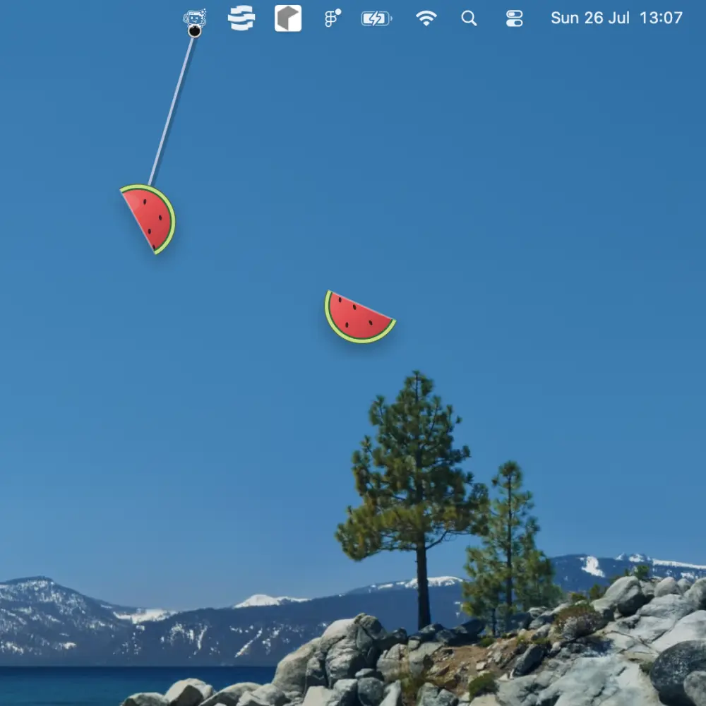 DeGenerate Apps Fidget Watermelon game concept artwork